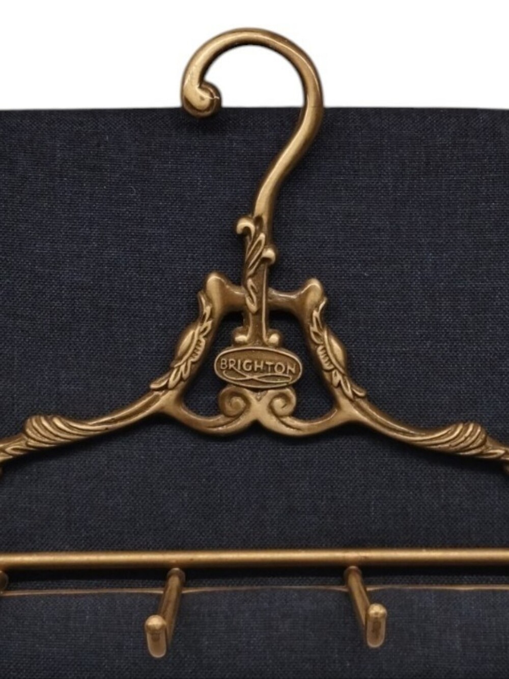 Vintage Brighton Ornate Brass Toned Belt Jewelry Accessory Organizer Hanger